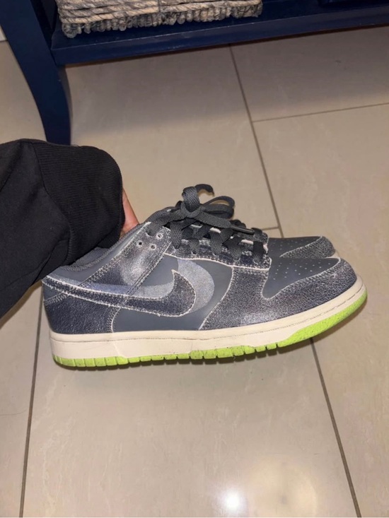 Nike Shoes - Nike Gray and Lime Green Low-Top Sneakers
